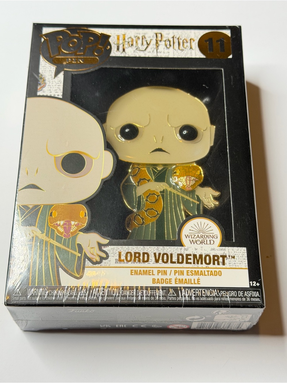 Pop Pin! Funko Harry Potter #11 Lord Voldemort Enamel Pin Large Size
